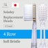 Ionic Toothbrush Replacement Brush Heads Refill, 4 Count -4 Row Soft Bristle...