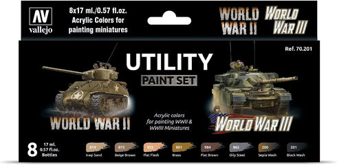 MODEL COLOR SET: UTILITY PAINT SET (8)...