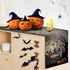 Nialnant Halloween Table Runner,Scary Gnome Truck Trees Halloween Runners for Table Decorations Farmhouse Kitchen Dining Party Indoor Outdoor - 13...