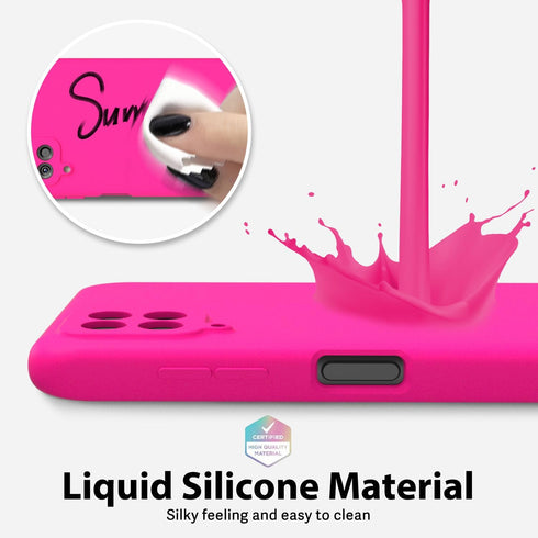 oakxco for Samsung Galaxy A12 Phone Case Liquid Silicone Grip, Cute Thin Slim Soft Rubber TPU Plain Smooth Gel Matte Protective Cover for Women Gi...