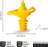 Peleg Design Oiladdin Oil Pourer and Stopper, Silicone Oil Pour Spout for Olive Oil, Aladdin Lamp Design Oil Dispenser Bottle Stopper, 8x9x4.5 cm,...