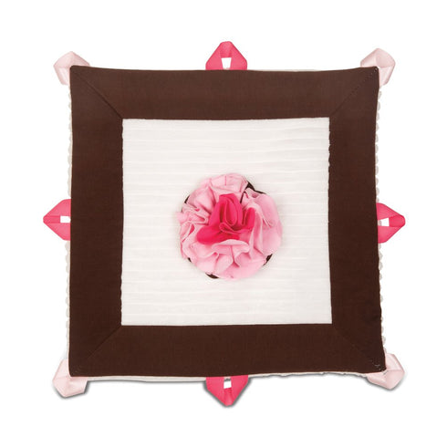 Pavilion Gift Company Lovie Baby Blanket, Strawberry Sundae, 13"...