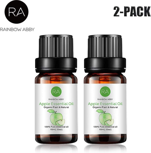 Rainbow Abby 2-Pack Apple Essential Oil, Pure, Undiluted, Therapeutic Grade - 2x10 mL...