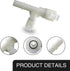 Pack-2 Car T-connector Three-way Cooling Water Pipe Joint, Replacement Parts 15055343 15055342, Heater Inlet Hose Fitting, Compatible with Select ...