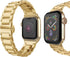 Compatible with iWatch Band 42mm/44mm, Solid Stainless Steel Metal Wristband Strap with Butterfly Folding Clasp Replacement for iWatch Series 7/6/...