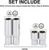 CASOMAN 4 Pieces 1/4-Inch Drive Impact Socket Set-10mm, Deep & Shallow, Metric, 6 Point Desgin, Mirror Chrome Finish...