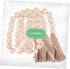 Garneck Wood Bead Garland,Farmhouse Tassels Beads, Rustic Country Decor Prayer Beads for Home Door Knob Christmas Decoration (1 Pack) (1pack) (3pa...