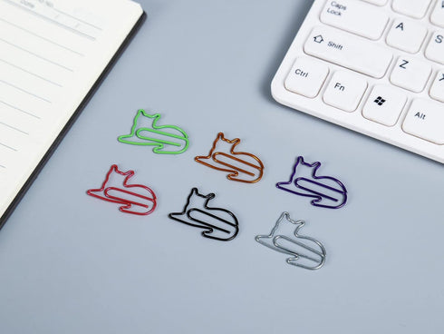 Cat Lover Gifts for Women Girls, Cat Sticky Notes Set Cat Paper Clips Cat Office Supplies and Accessories, Cat Gifts for Cat Lovers Book Annotatio...