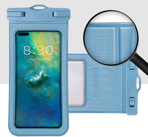 Waterproof IPX8 Phone Pouch Case Universal Size Bag for iPhone 14 13 12 11 Pro Max Samsung Galaxy for Swimming Diving Dry Bag Up to 7" [Strap Incl...