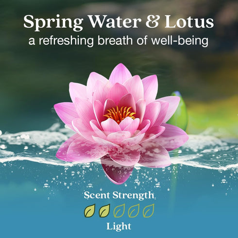 Enviroscent Non Toxic Air Freshener (Spring Water & Lotus) Plug-in Air Freshener for Home | Essential Oil Plug In | Home Fragrance Last 45+ Days |...