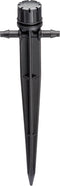 Rain Bird ILB4PKSX Drip Irrigation Pressure Compensating In-Line Bubbler on Stake, 360° Full Circle Pattern, 4-Pack,Black...