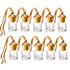 ConStore 10pcs Car Hanging Glass Pendant Perfume Aromatherapy Bottle Refillable Hanging Diffuser Air Fresher Ornament Vials...