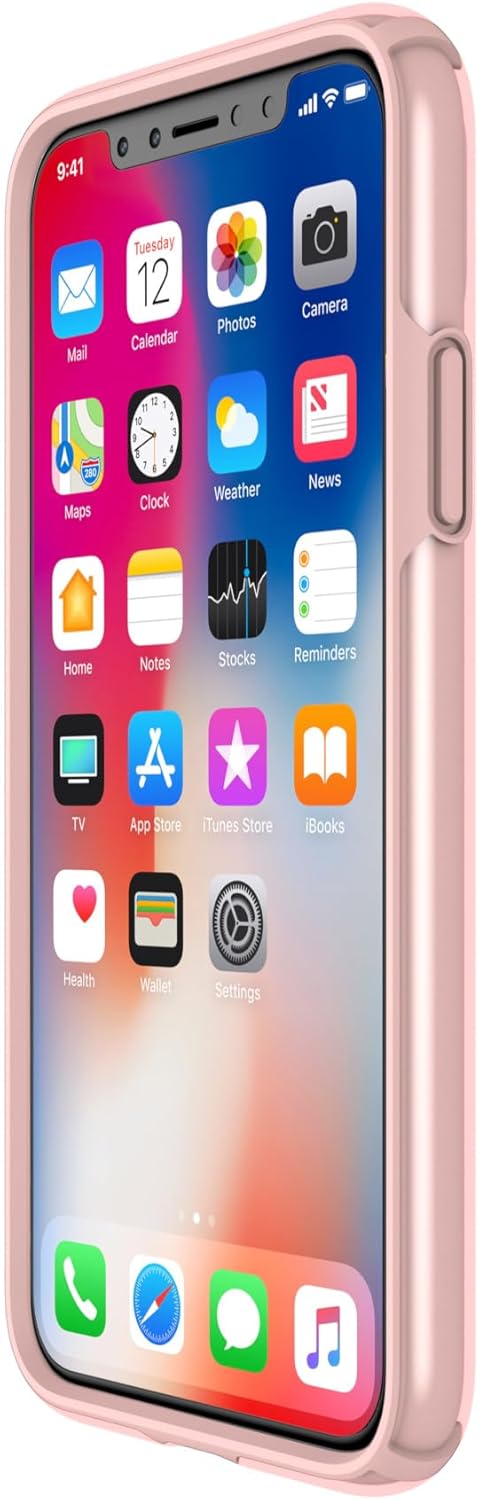 Speck Products Presidio Show iPhone Xs/iPhone X Case, Clear/Rose Gold...