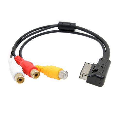 cablecc AMI MMI to 3 RCA Audio Video Cable Female DVD Video and Audio Input Cable for Audi A1 A7 A8 VW Car...