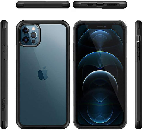 Glass+ Case Compatible with iPhone 11 6.1 inch Full-Body Clear Bumper Case with Built-in 9H Tempered Glass Screen Protector...