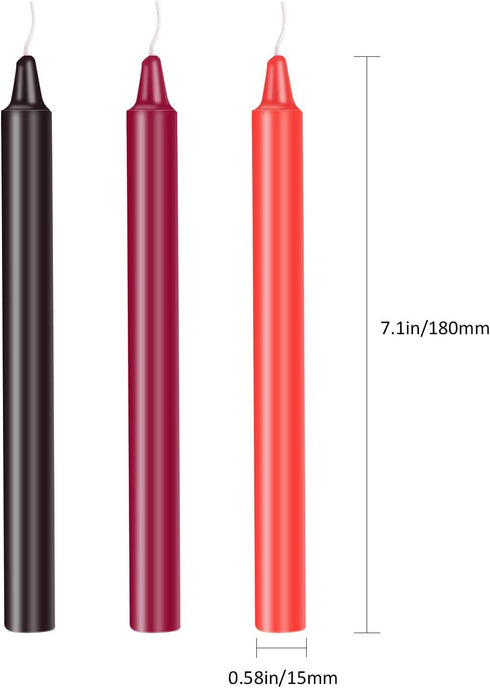 BBTO 6 Pieces Low Temperature Candles Wax Dripping Romantic Candles for Couples Lovers...