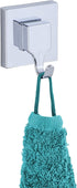 Wenko "Quadro Wall Hooks with Vacuum-Loc, Silver, 2-Piece...