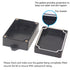 Zulkit Junction Box ABS Plastic Dustproof Waterproof IP65 Universal Electrical Boxes Project Enclosure with Fixed Ear Black 3.94 x 2.68 x 1.57 Inc...