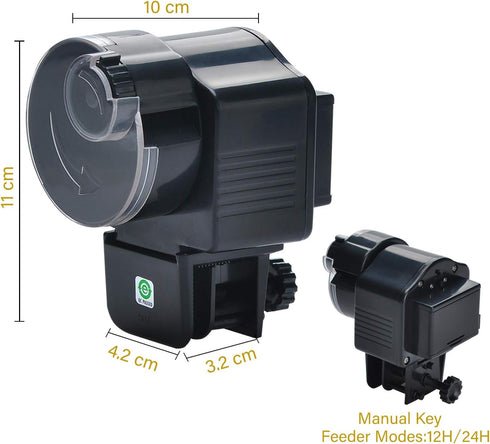 Lychee Aquarium Fish Feeder Vacation Aquarium Automatic Fish Food Dispenser Tank Feeder Timer Auto Feeders for Holiday Vacation Fish Dispenser (AF...