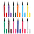 Coloured ,12PCS Liquid Set Matte Liquid Long Lasting Waterproof Pen Colorful Eyebrow Pencil Eyebrow Lip Liner Pencil Highly Pigmented Colored Matt...
