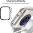 Miimall Compatible for Apple Watch Series 9 41mm Case with Built-in Glass Screen Protector, Hard PC Shockproof Anti-Scratch Waterproof Bumper Case...