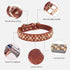 Spiked Dog Collar, Mushrooms Rivet Studded Adjustable Pu Leather Pet Collars for Cats Puppy Dogs (M, Brown3)...