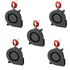 5Pcs Black Brushless DC Cooling Blower Fan 5015S 5V 0.1-0.3A 50x15mm...