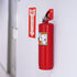 2 Pack Fire Extinguisher Holder and 4 Pieces Fire Extinguisher Sign Sticker, 20lb Fire Extinguisher Wall Hook Mount Bracket for Big and Small Fire...