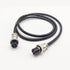 16.4 ft GX16 4 Pin Cable Double Female Head Aviation Cordset, GX16 4 Pin Panel Mount Circular Metal Aviation Connector Adapter Female to Female 20...