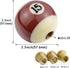 Resin Pool Ball Gear Shift Replacement Handle Number 15 Lever Stick Shifter Knob Car Grip Head for Most Manual Automatic Vehicles, Brown...