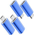 JXMOX USB C to Micro USB Adapter, (4-Pack) Type C Female to Micro USB Male Convert Connector Support Charge Data Sync Compatible with Samsung Gala...