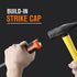 REXBETI 8 Inch Pry Bar Set Thicker Strike Cap Handle, Black Orange, Comfortable Non-Slip Double Angled Tip Handled...