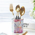 Ceramic Pencil Holder Pen Holder for Desk Cute Pencil Cup Pot Desk Organizer Makeup Brush Holder(Purple)...