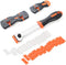 3pcs Multi-purpose Razor Scrapers with Extra 40pcs Blades, Cleaning Tool for Removing Paint Label Decal Adhesive Sticker from Auto Window Glass Fl...
