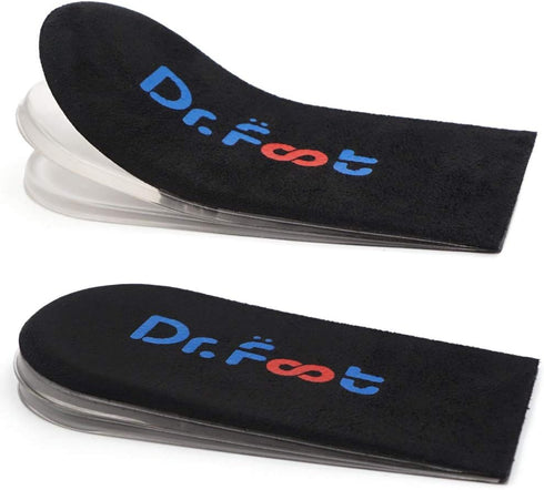 Dr.Foot Adjustable Orthopedic Heel Lift Inserts, Height Increase Insole for Leg Length Discrepancies, Heel Spurs, Heel Pain, Sports Injuries, and ...