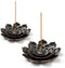 2 Pack Incense Burner, Incense Holder for Sticks, Brass Lotus Incense Stick Holder...