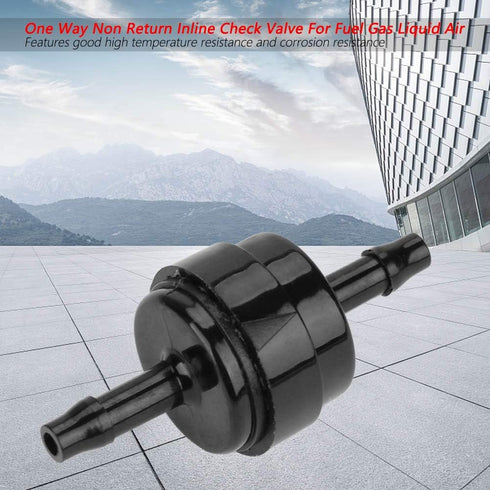 Non Return One Way Check Valve, 1/8" 3/16" 1/4" 5/16" One Way Non Return Inline Check Valve For Fuel Gas Liquid Air(1/8")...