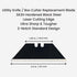 Berkling Utility Knife Blades 100 PCS With Dispenser, SK2H Laser Sharpened Hardened Black Carbon Steel, Ultra 3X Sharper, and 5X More Durable, Sta...