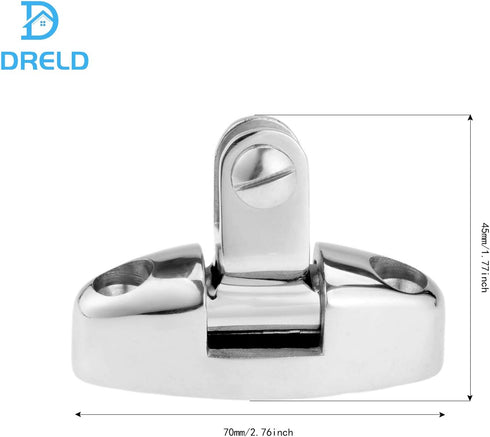 Bimini Top Deck Swivel Hinge, 316 Stainless Steel Side Mount Swivel Hinge Marine Hardware Accessories Fit for Fishing Boat Yacht (Pack of 2)...