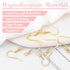 925 Sterling Silver Earring Hooks Hypoallergenic, 100Pcs Ear Wires Fish Hooks Earrings for DIY Jewelry Making with Jump Rings and Clear Rubber Ear...