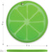 Dexas Citrus Slice Cutting Board/Serving Board 9 inches, Lime...