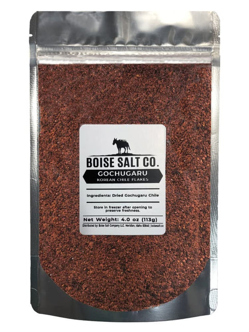 Boise Salt Co. Korean Gochugaru Chile Flakes – 4 ounce Re-sealable Pouch...