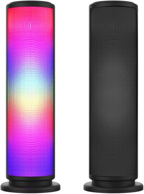 Aduro LED Wireless Speaker with Pulsating Lights, Wireless Color Changing Portable Outdoor Party Tower Speaker Universal, Black...