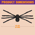JOYIN 5 Ft. Halloween Outdoor Decorations Hairy Spider,Scary Giant Spider Fake Large Props for Yard Party Decor, Black...