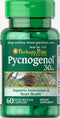 Puritan's Pride Pycnogenol 30 mg, 60 Count, White...