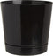 Novelty Majestic Full Depth Round Cylinder Pot, Glossy Black, 8-Inch (10088)...