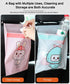 Car Trash Bag, ZIRANSHU 60pcs Cartoon Stick-on Disposable Trash Bag, Leakproof Vomit Bag, Beauty Garbage Bag, Adhesive Trash Bags for Cars, Kitche...