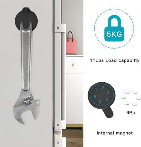 FYY Magnetic Hooks for Hanging, 2 Pack Heavy Duty Magnets with Hook for Refrigerator, Strong Magnetic Hanger Cruise Magnet Hook for Refrigerator, ...