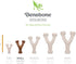 Benebone Set of 1 Fishbone/Wishbone Durable Dog Chew Toys, Real Fish, Real Bacon, Made in USA, Small...
