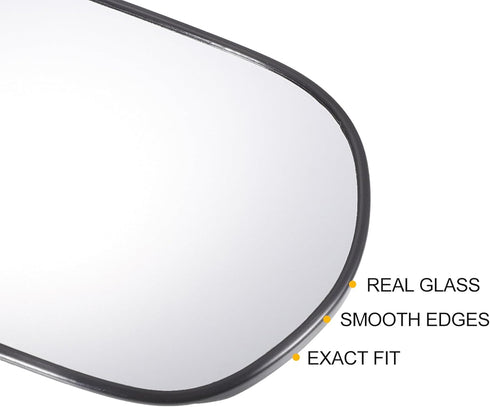 X AUTOHAUX Car Rearview Right Passenger Side Mirror Glass Replacement W/Backing Plate Non-heated White Glass for Honda Civic 2006-2011...